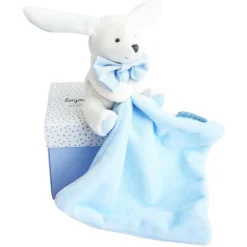 Doudou mouchoir boîte fleur lapin ciel