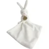 Doudou mouchoir boîte fleur lapin taupe