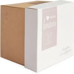 Doudou mouchoir boîte fleur ours