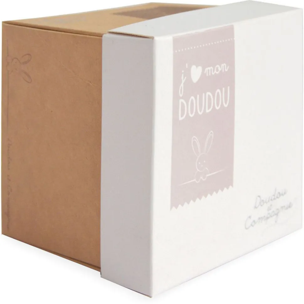 Doudou mouchoir boîte fleur ours