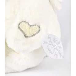 Doudou mouchoir ours 30 cm blanc