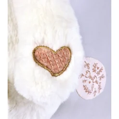 Doudou mouchoir ours 30 cm rose