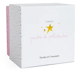 Doudou mouchoir perlidoudou lapin étoile rose