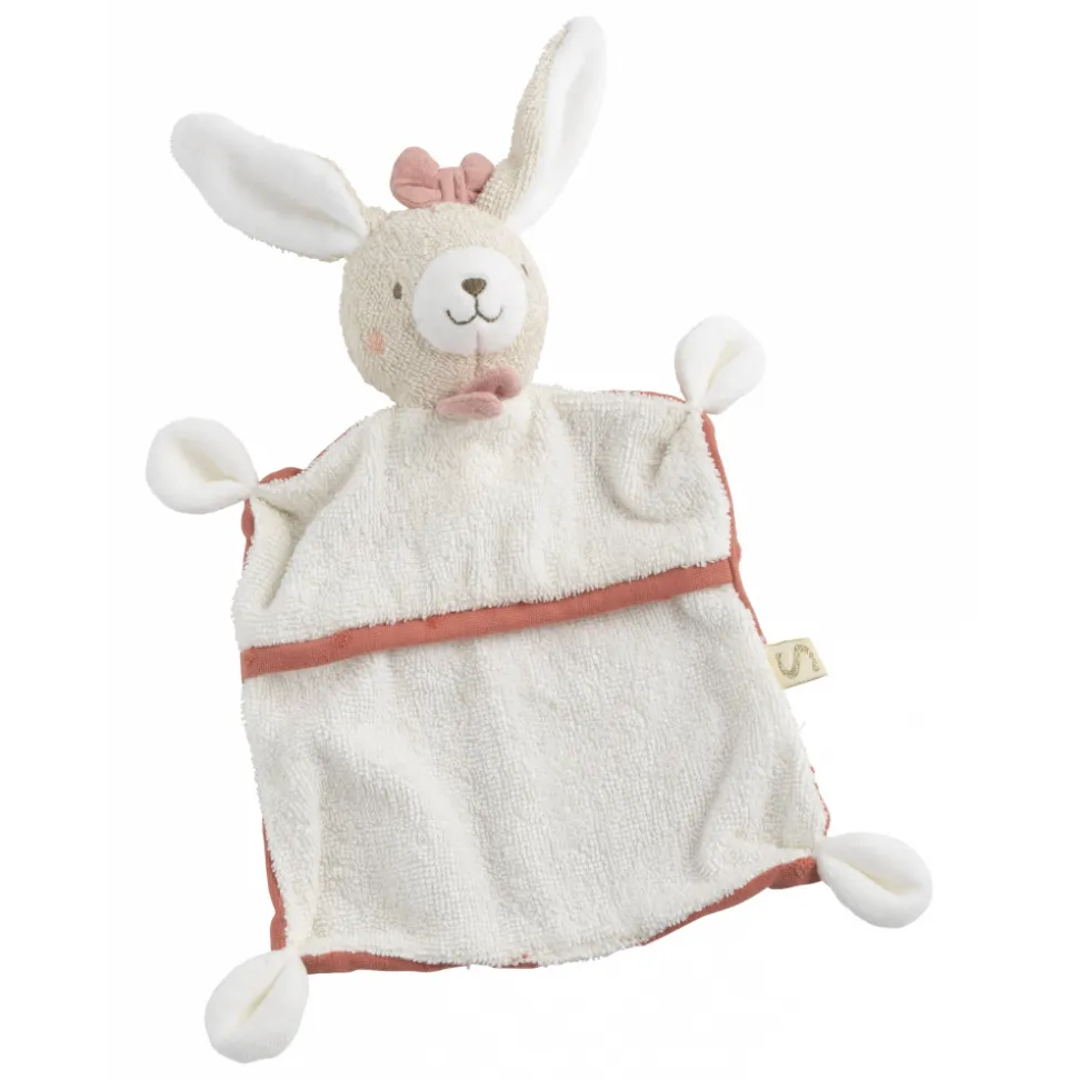 Doudou mouchoir plat petit coeur