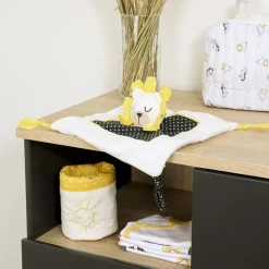 Doudou mouchoir pluche et pompon