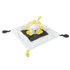 Doudou mouchoir pluche et pompon