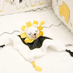 Doudou mouchoir pluche et pompon
