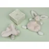 Doudou pantin lapin bonbon 20 cm sauge