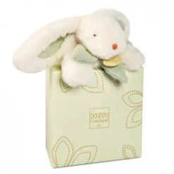 Doudou pantin lapin bonbon 20 cm sauge