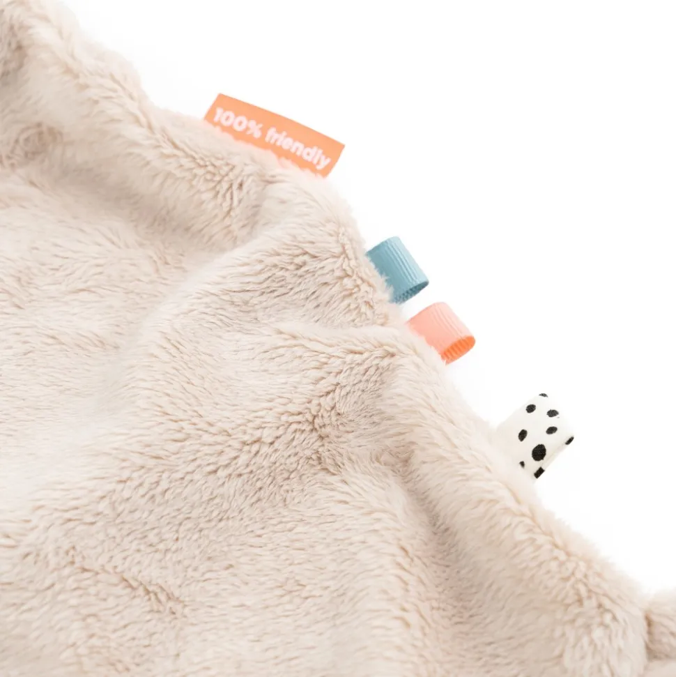Doudou plat attache sucette lalee sable