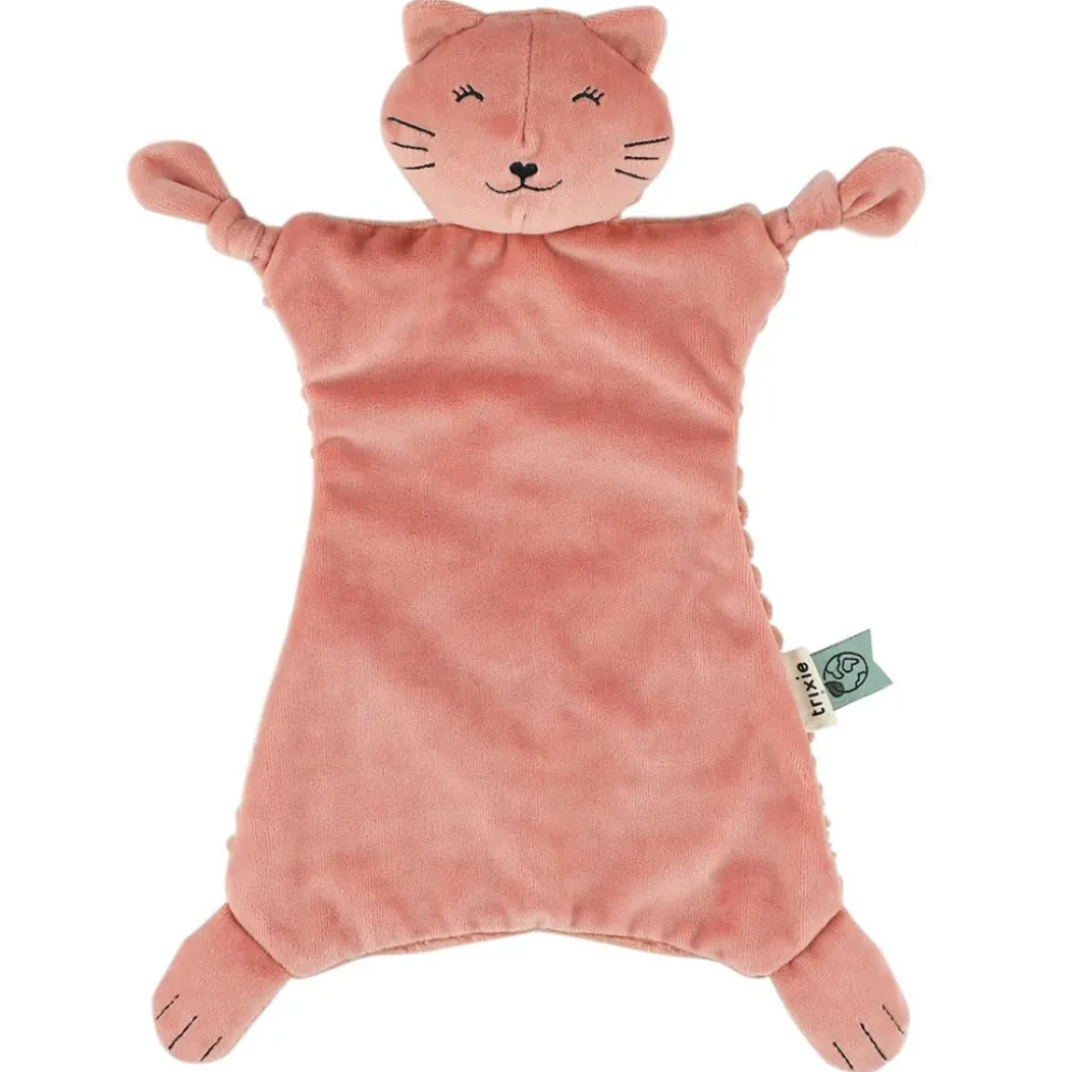 Doudou plat attache sucette mrs. cat