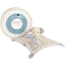Doudou plat botanic chien bleu
