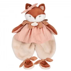Doudou plat 29 cm mina la renarde