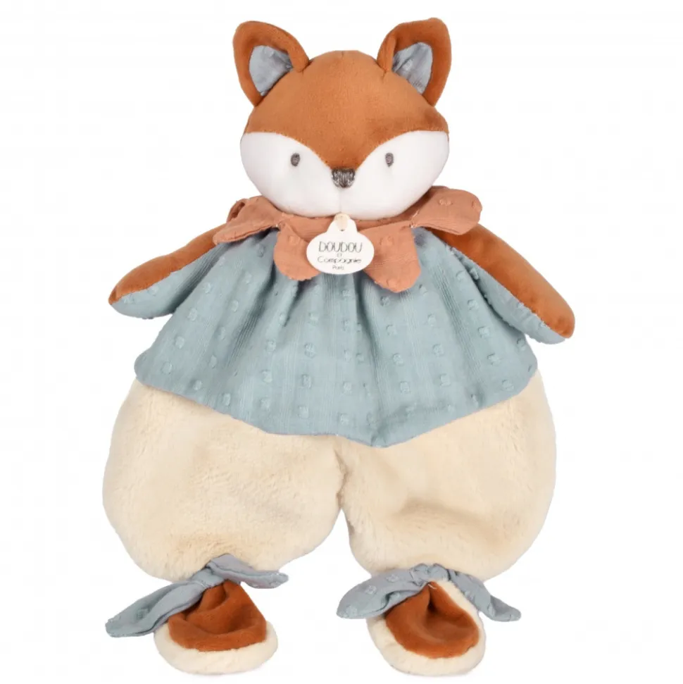 Doudou plat 29 cm timo le renard