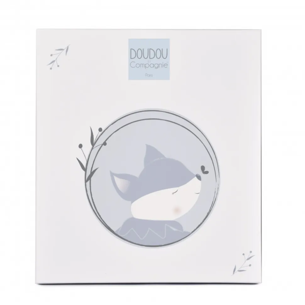 Doudou plat 29 cm timo le renard