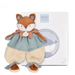 Doudou plat 29 cm timo le renard