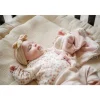 Doudou plat coeur rose