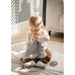 Doudou plat gris clair