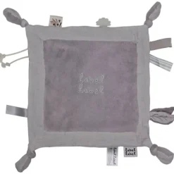 Doudou plat gris clair