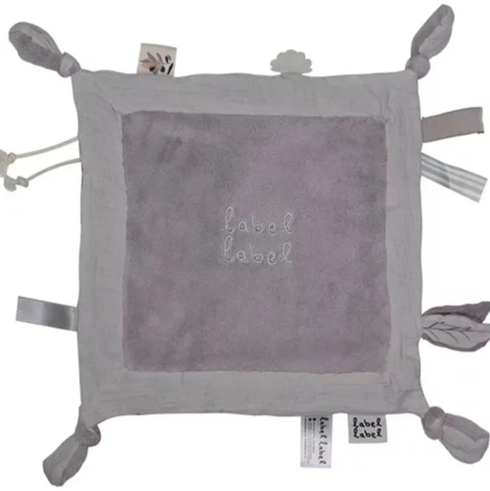 Doudou plat gris clair