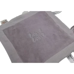 Doudou plat gris clair