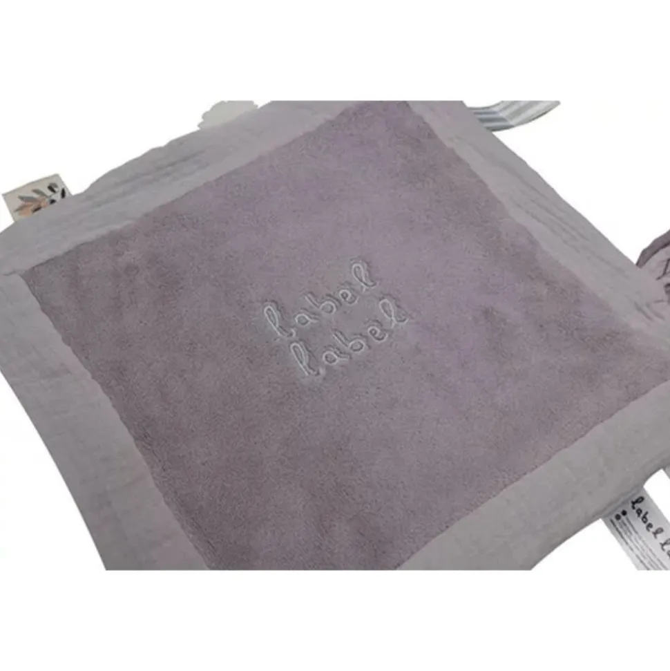 Doudou plat gris clair