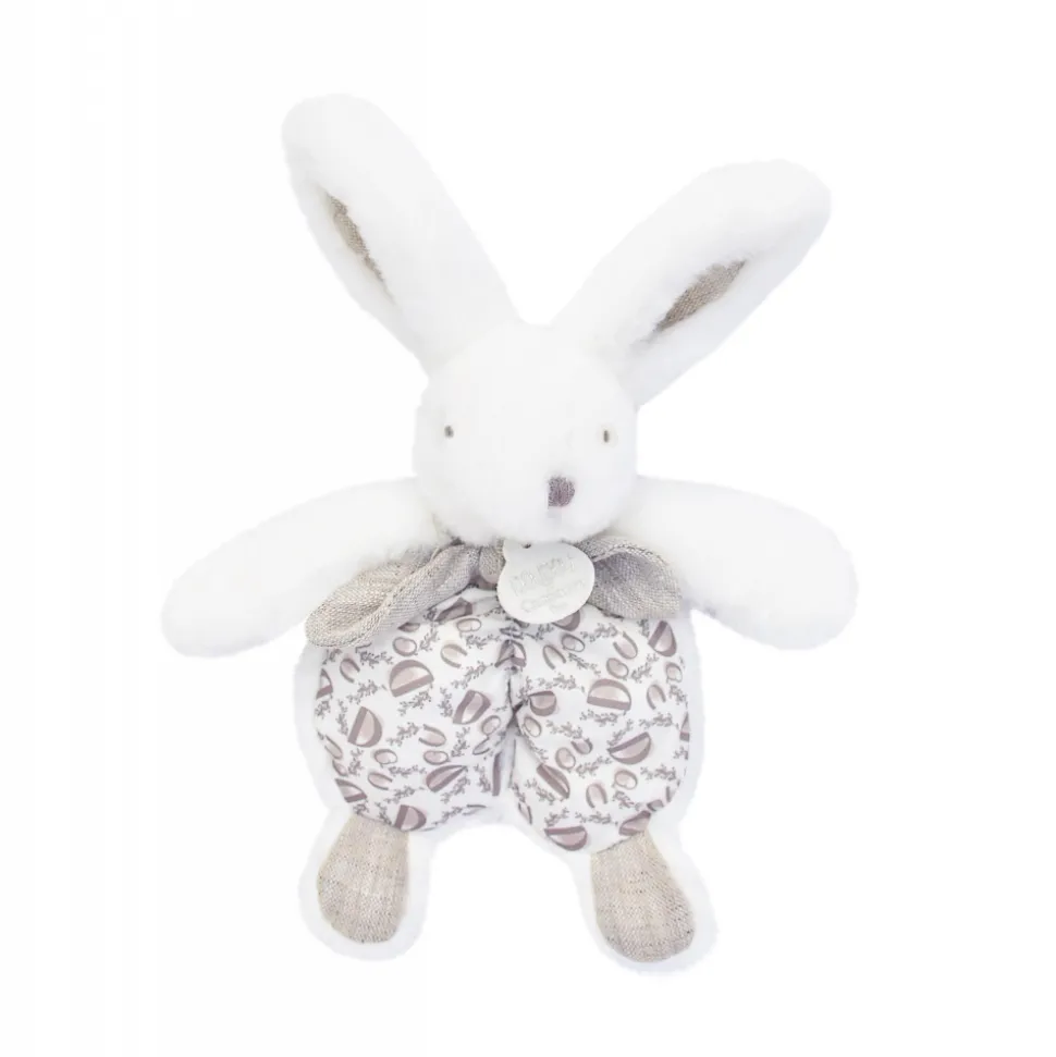 Doudou plat lapin blanc lapin doudou 18 cm