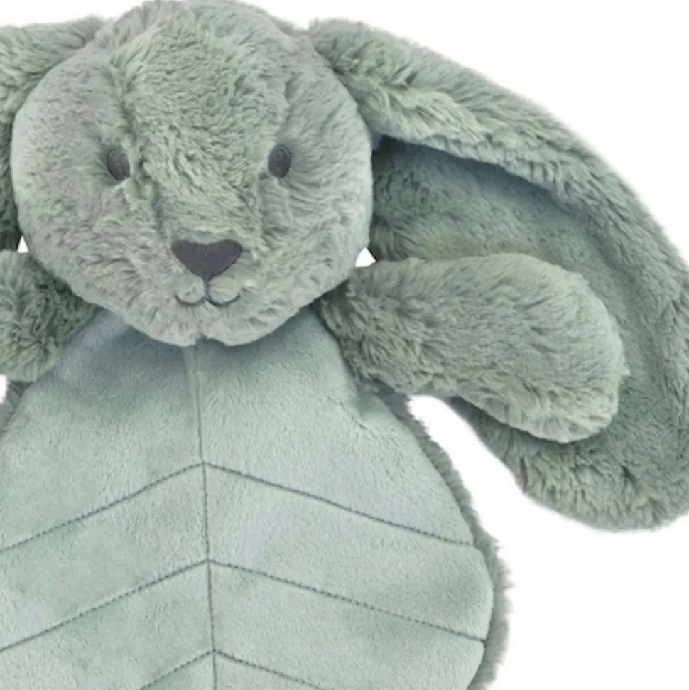 Doudou plat lapin 30 cm - sauge