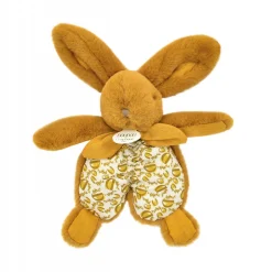 Doudou plat lapin ocre lapin doudou 18 cm