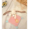 Doudou plat lapin rose