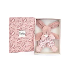 Doudou plat lapin rose lapin doudou 18 cm