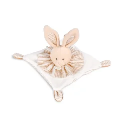 Doudou plat les chouchoux 20 cm lapin