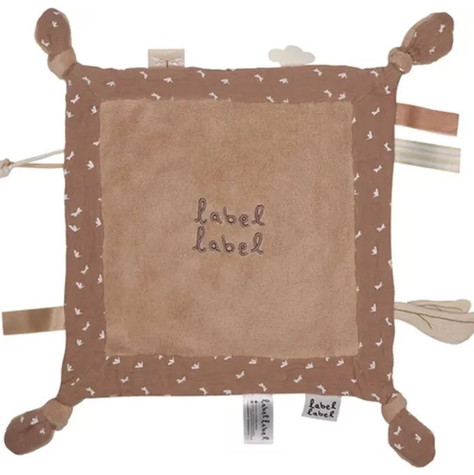 Doudou plat libellule marron