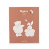 Doudou plat ours bleu 24 cm