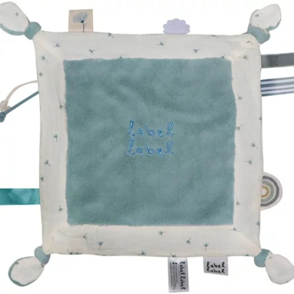 Doudou plat pissenlit bleu