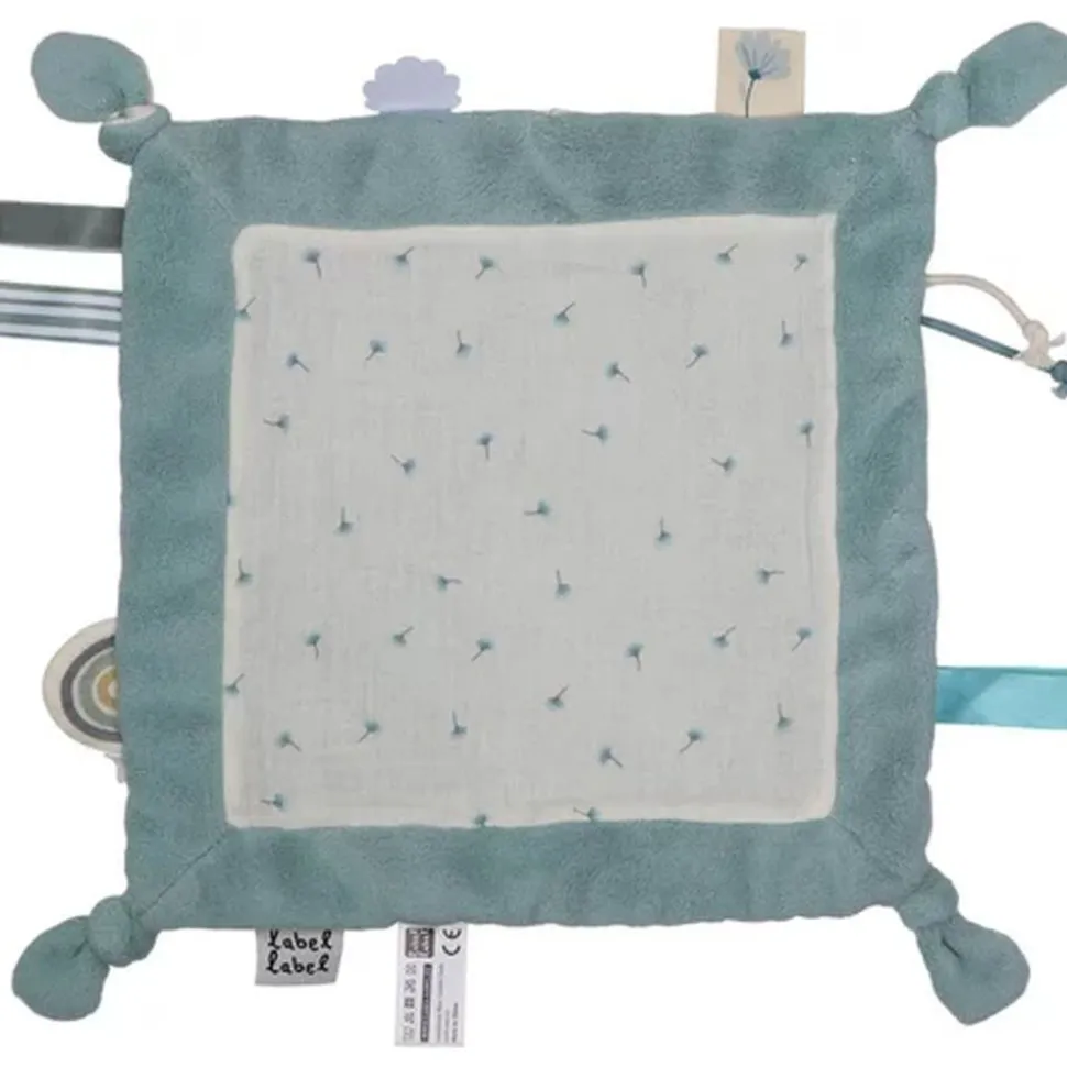Doudou plat pissenlit bleu