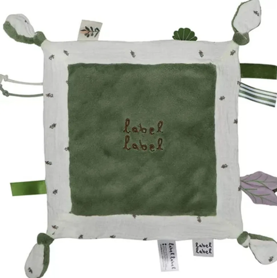 Doudou plat vert kaki