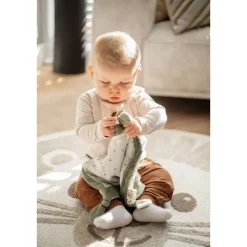 Doudou plat vert kaki