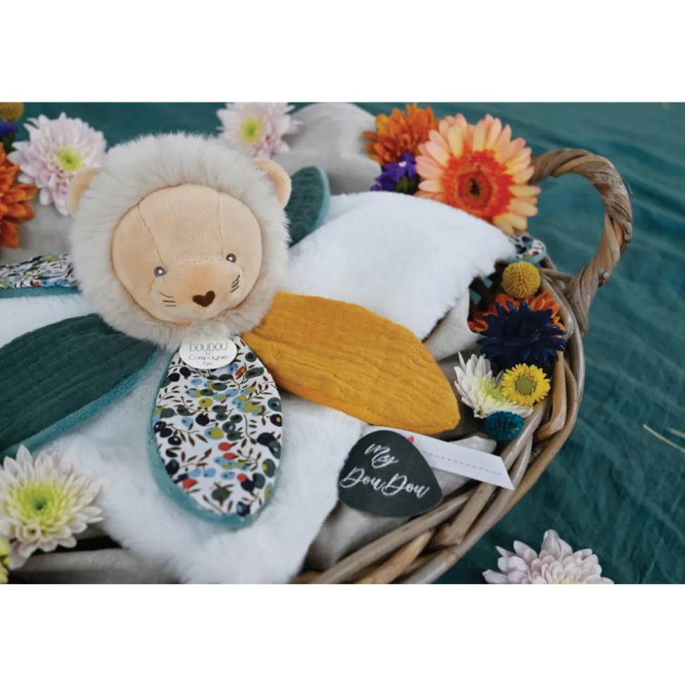 Doudou pétale boh'aime lion