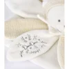 Doudou pétale plat collector ours 25 cm blanc