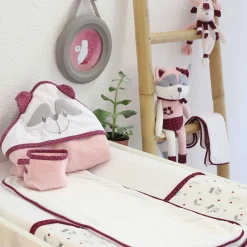 Doudou raton laveur olga 25 cm