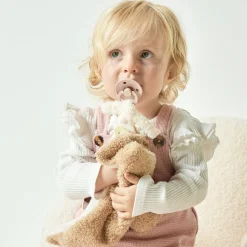 Doudou rhino bouclette caramel bouclette