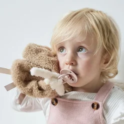 Doudou rhino bouclette caramel bouclette