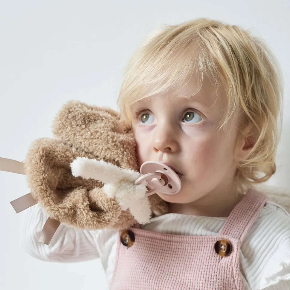Doudou rhino bouclette caramel bouclette