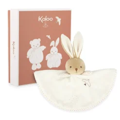 Doudou rond lapin crème