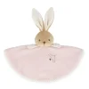 Doudou rond lapin rose