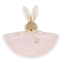 Doudou rond lapin rose
