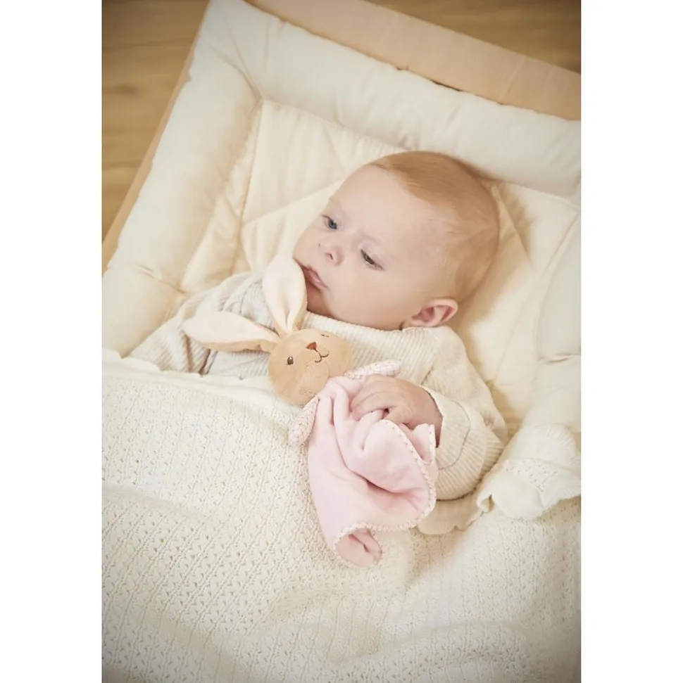 Doudou rond lapin rose
