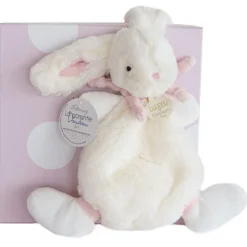 Doudou rose lapin bonbon