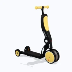 Draisienne évolutive 5 en 1 scootizz avec barre de poussée adulte jaune